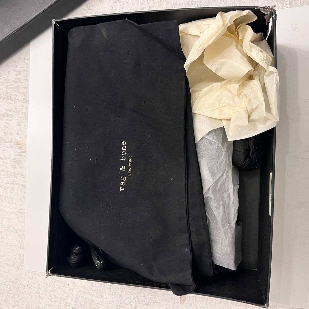 rag & bone Women's Shiloh Boots, Black, 6.5 Medium US - Picture 5 of 9
